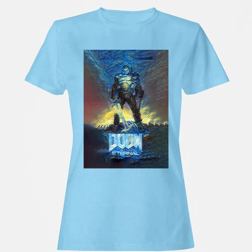 Doom Starry Night Women's T-shirt - 8