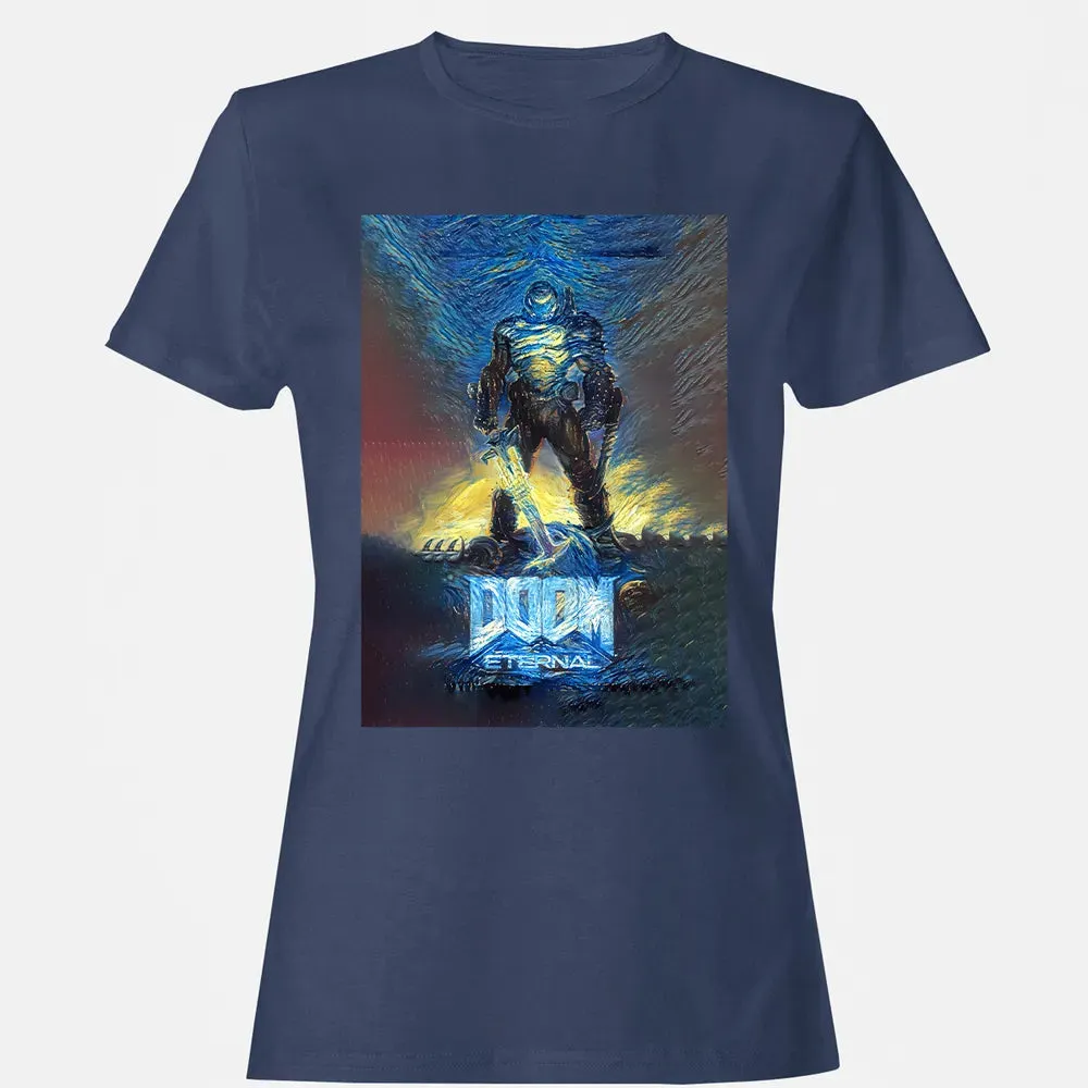 Doom Starry Night Women's T-shirt - 10