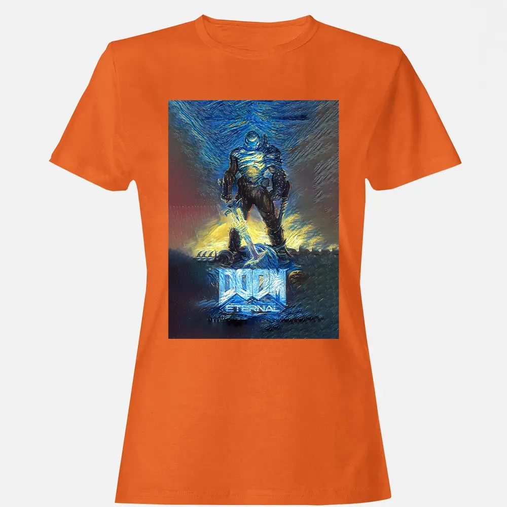 Doom Starry Night Women's T-shirt - 11