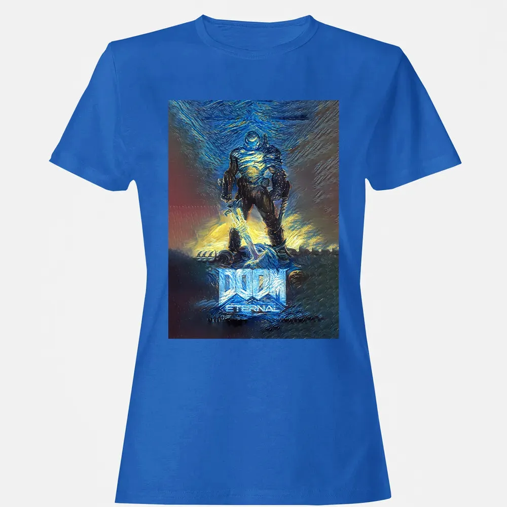 Doom Starry Night Women's T-shirt - 14