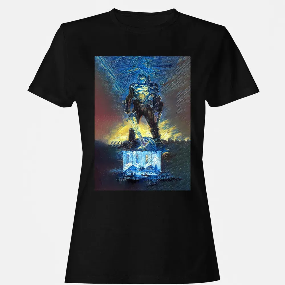 Doom Starry Night Women's T-shirt - 16