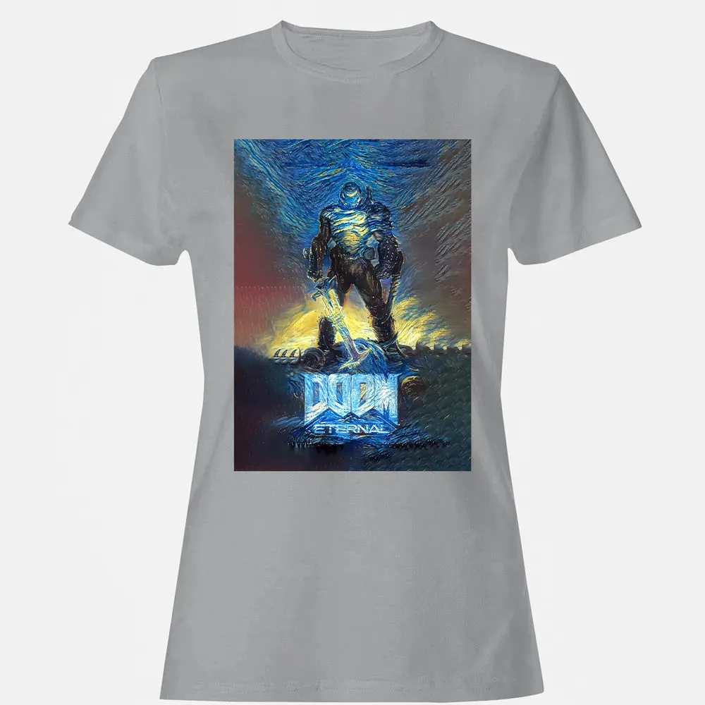 Doom Starry Night Women's T-shirt - 15