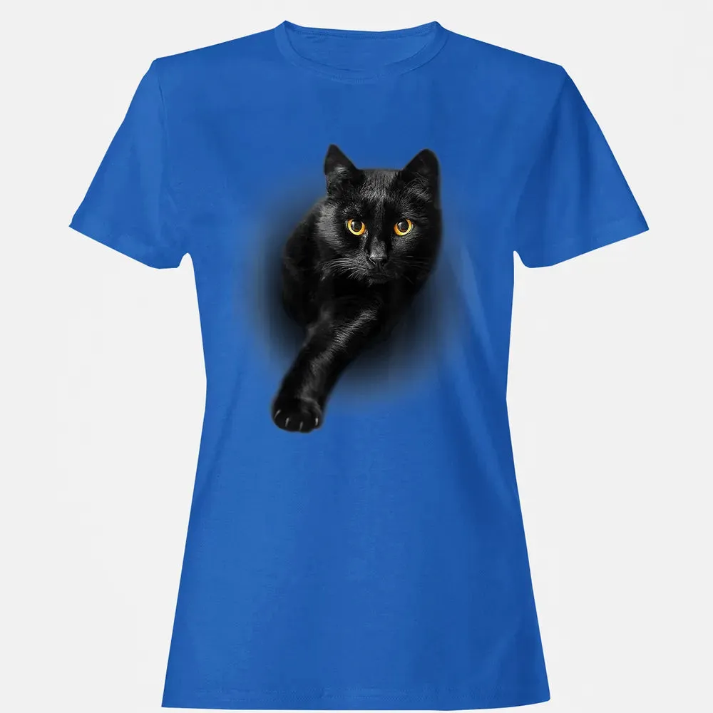 Black Cat Yellow Eyes  Cats   Gifts Women's T-shirt - 14