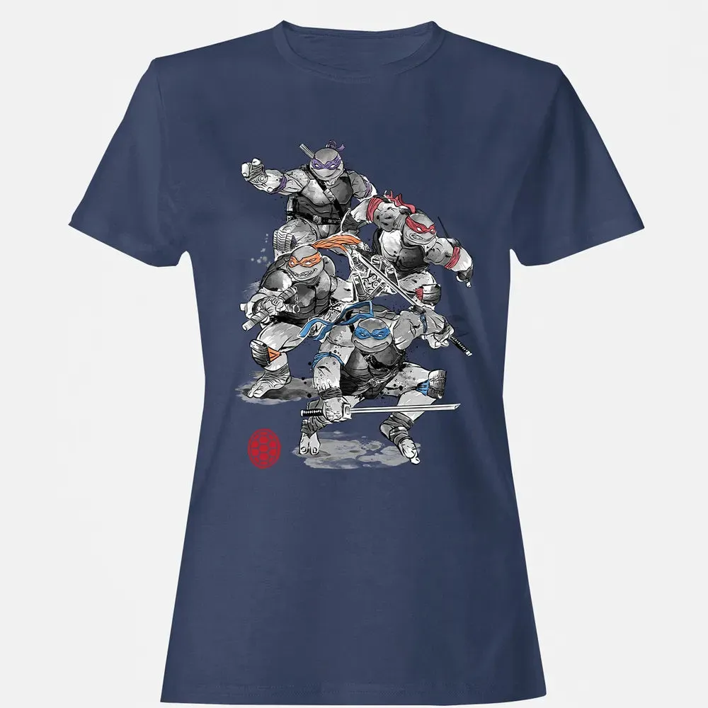 TMNT Sumi-E Women's T-shirt - 10