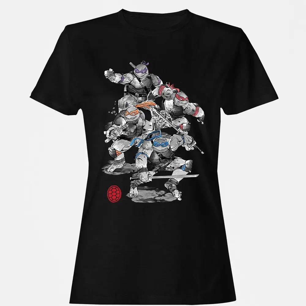 TMNT Sumi-E Women's T-shirt - 16