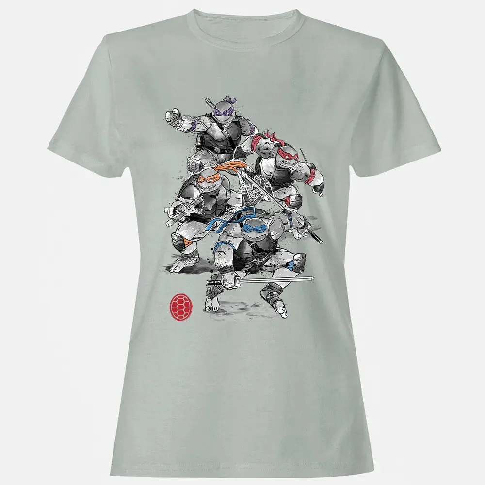 TMNT Sumi-E Women's T-shirt - 2