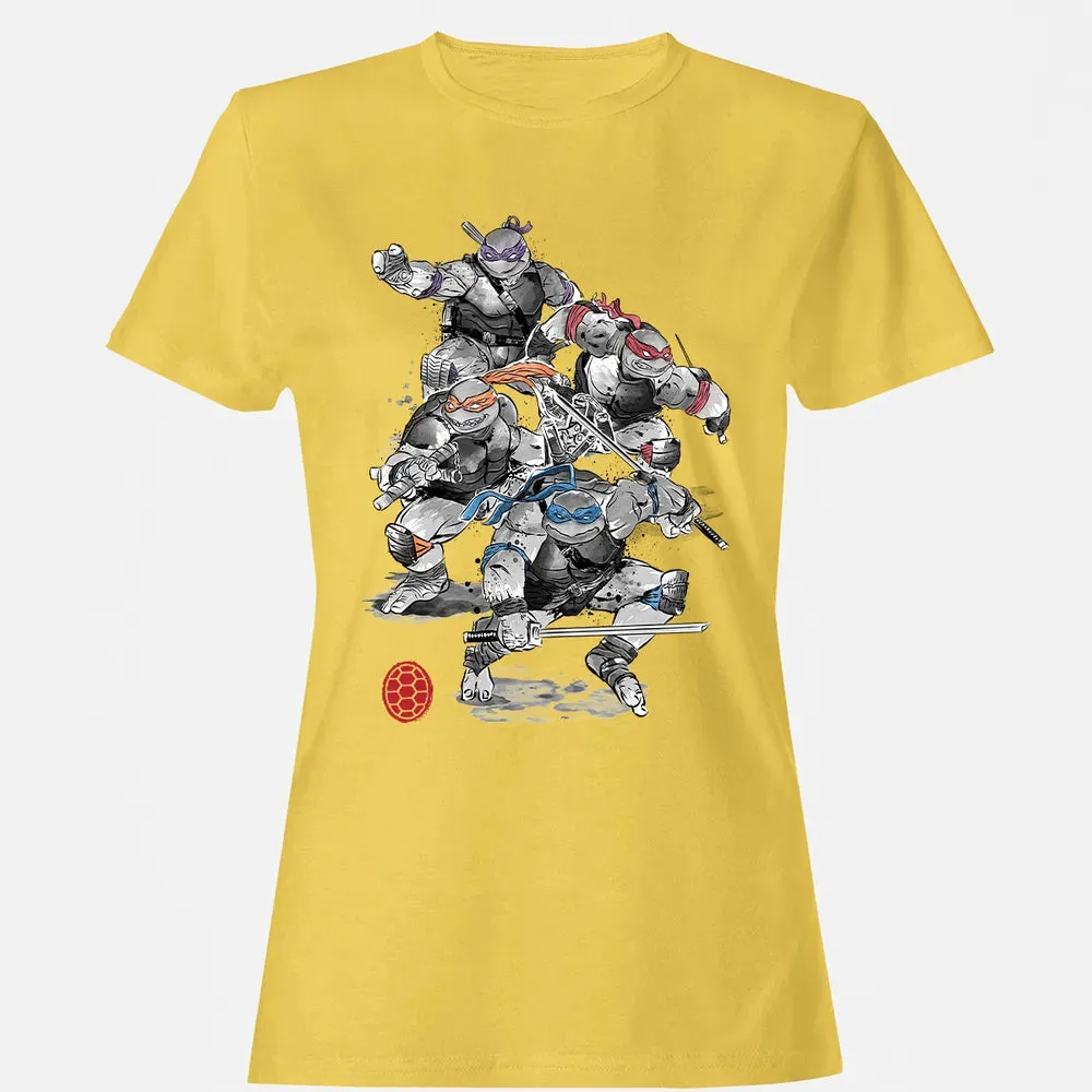 TMNT Sumi-E Women's T-shirt - 4