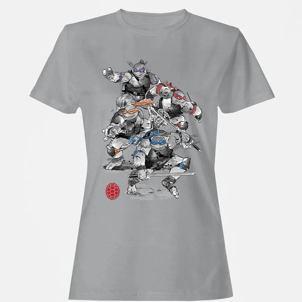 TMNT Sumi-E Women's T-shirt - 15