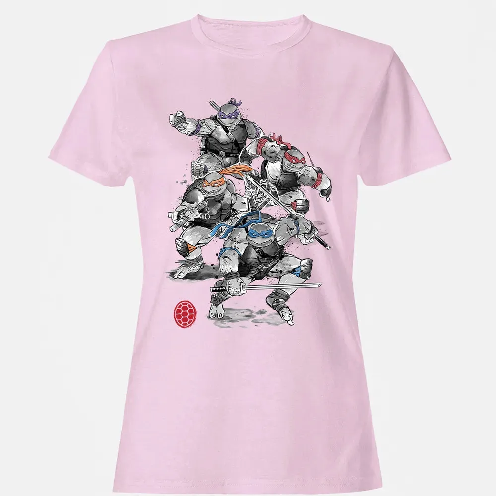 TMNT Sumi-E Women's T-shirt - 9