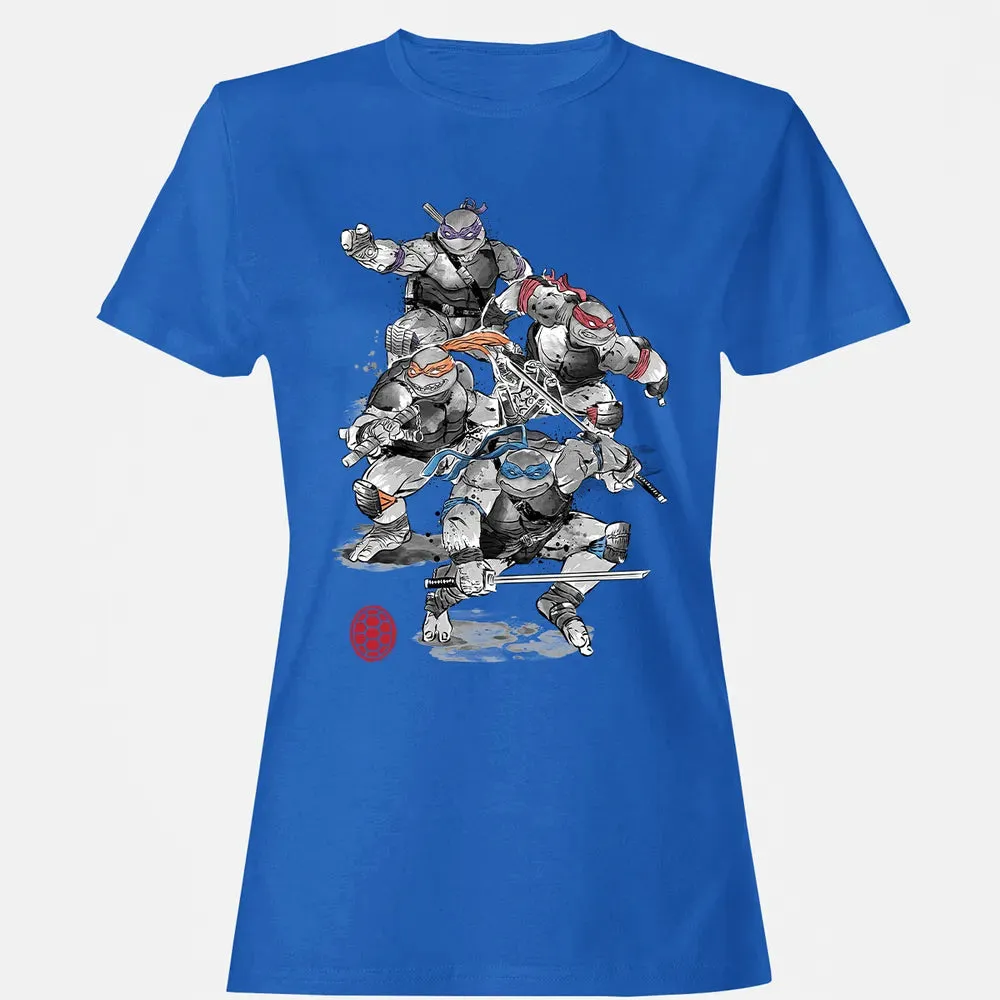 TMNT Sumi-E Women's T-shirt - 14