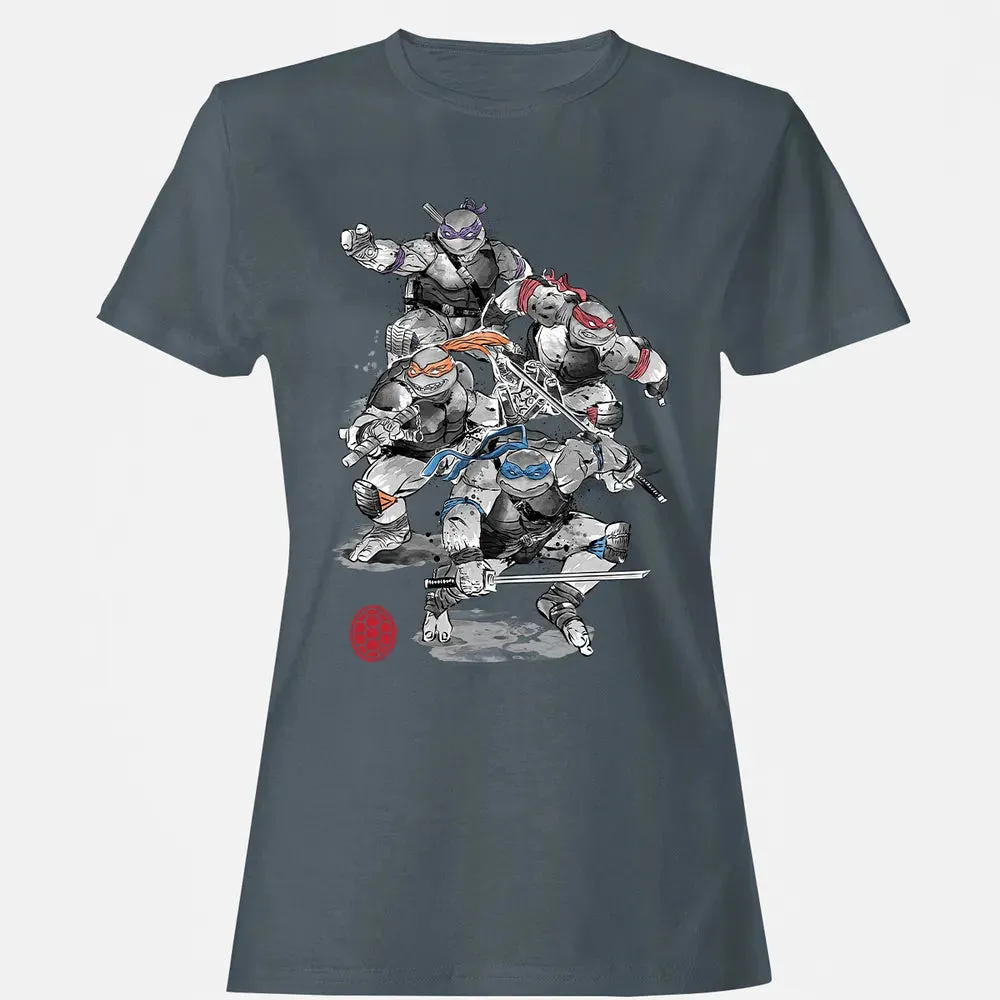 TMNT Sumi-E Women's T-shirt - 3
