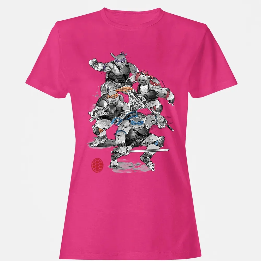 TMNT Sumi-E Women's T-shirt - 6