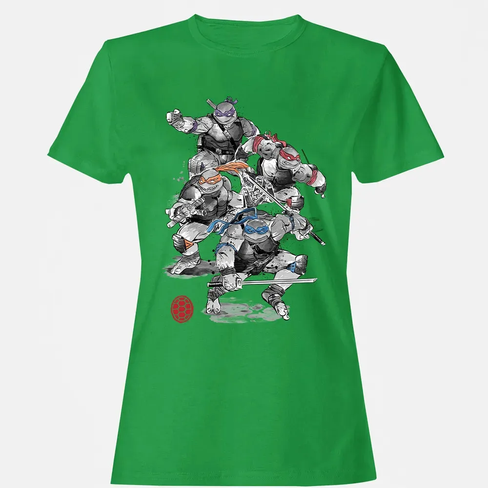 TMNT Sumi-E Women's T-shirt - 7