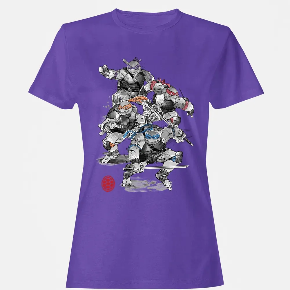TMNT Sumi-E Women's T-shirt - 12
