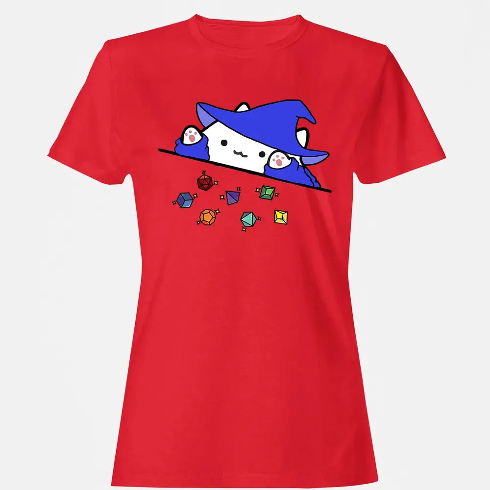 Cat Throws Dices Women's T-shirt - 13
