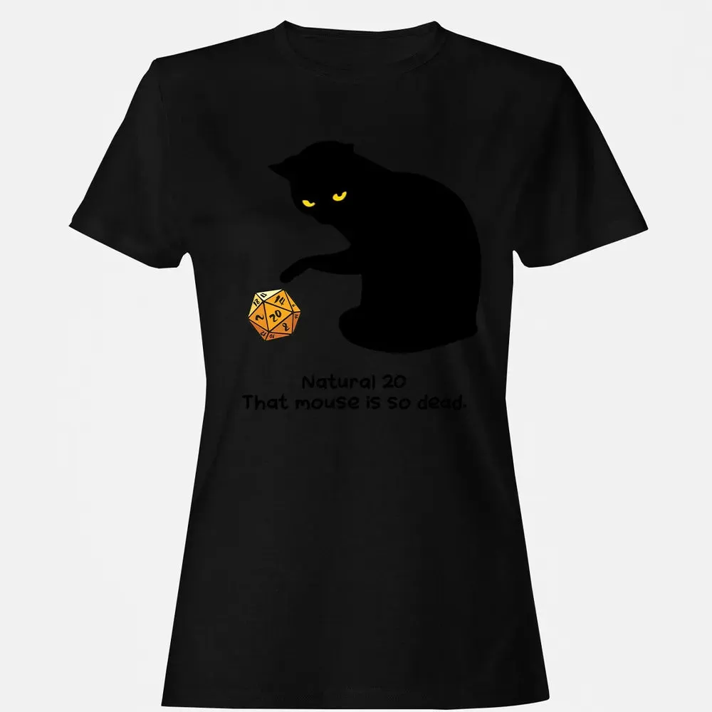 Cat Got Nat 20 Women's T-shirt - 16