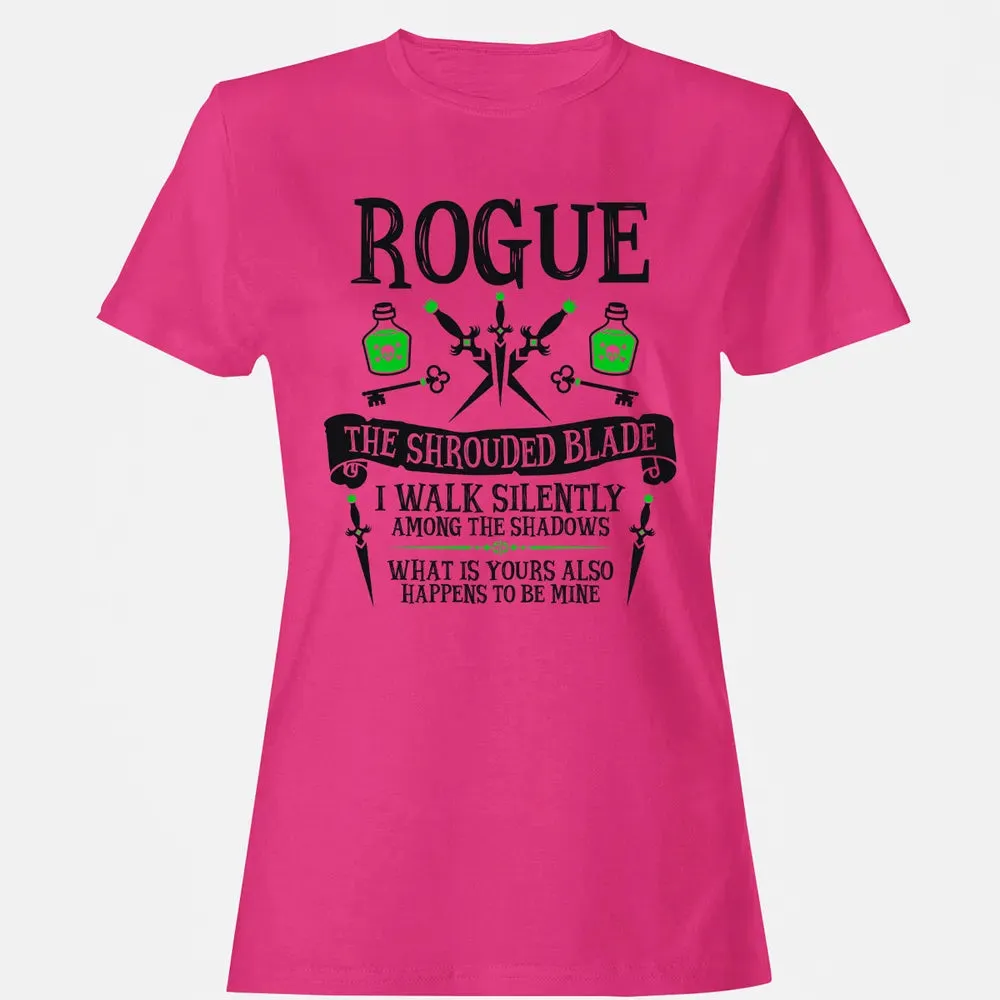 ROGUE, THE SHROUDED BLADE (Black Text) Women's T-shirt - 6