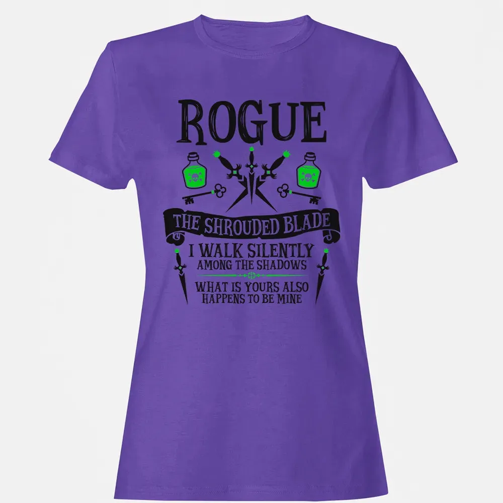 ROGUE, THE SHROUDED BLADE (Black Text) Women's T-shirt - 12