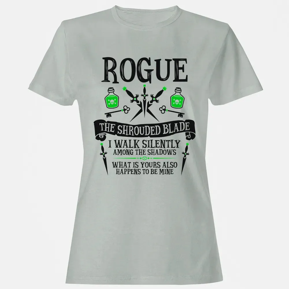 ROGUE, THE SHROUDED BLADE (Black Text) Women's T-shirt - 2