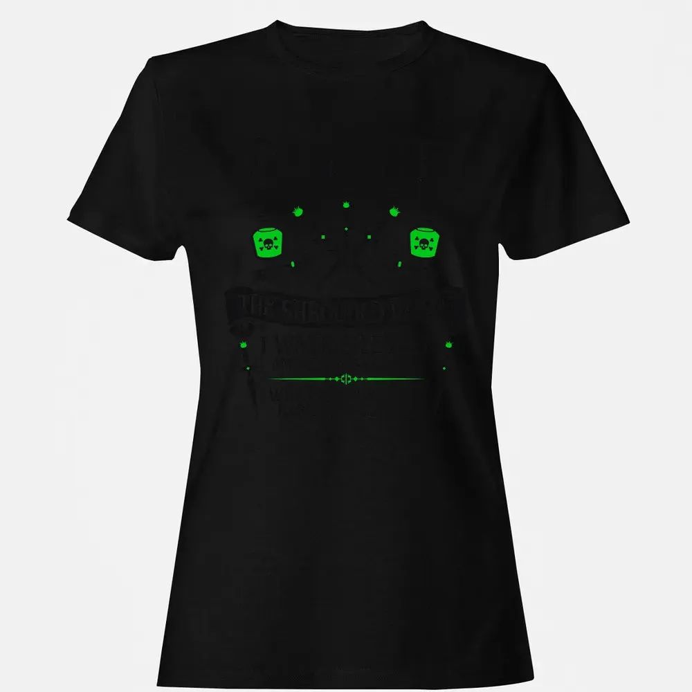 ROGUE, THE SHROUDED BLADE (Black Text) Women's T-shirt - 16
