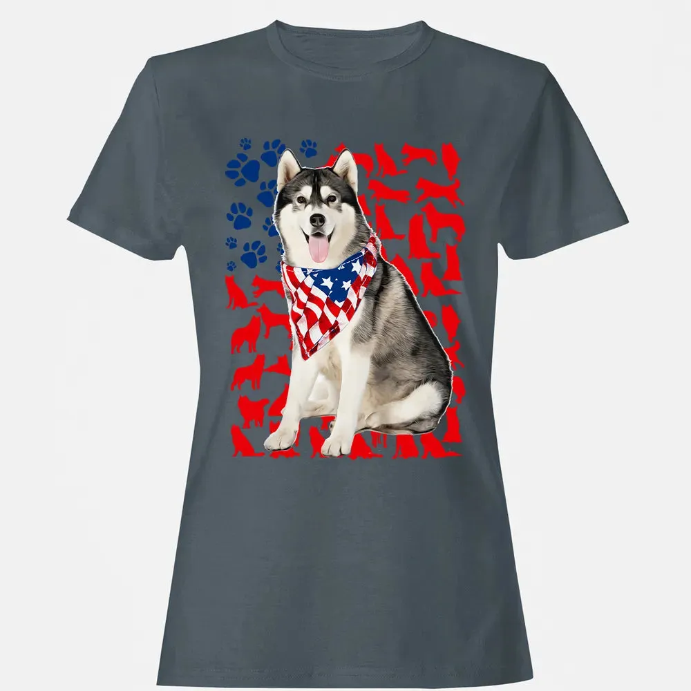 Husky 4th Of July Women's T-shirt - 3