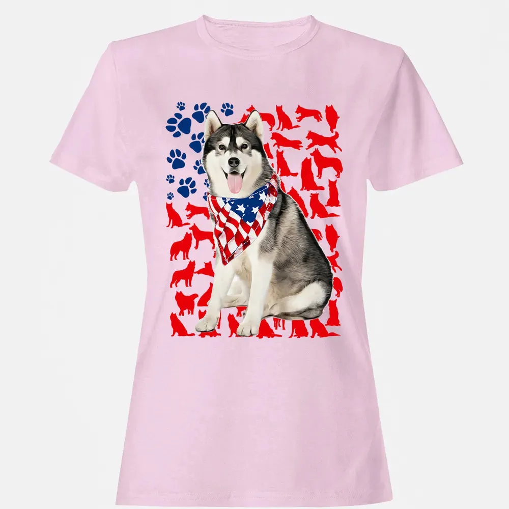 Husky 4th Of July Women's T-shirt - 9