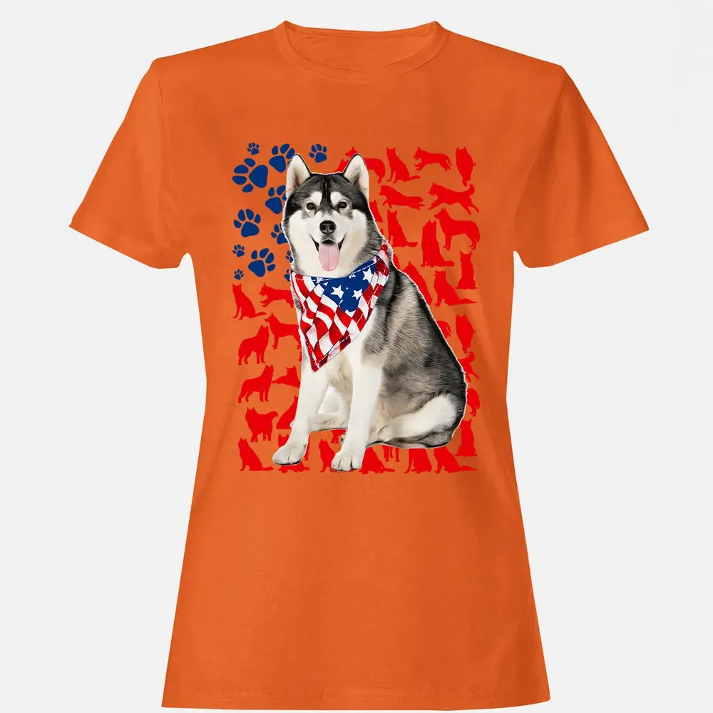 Husky 4th Of July Women's T-shirt - 11