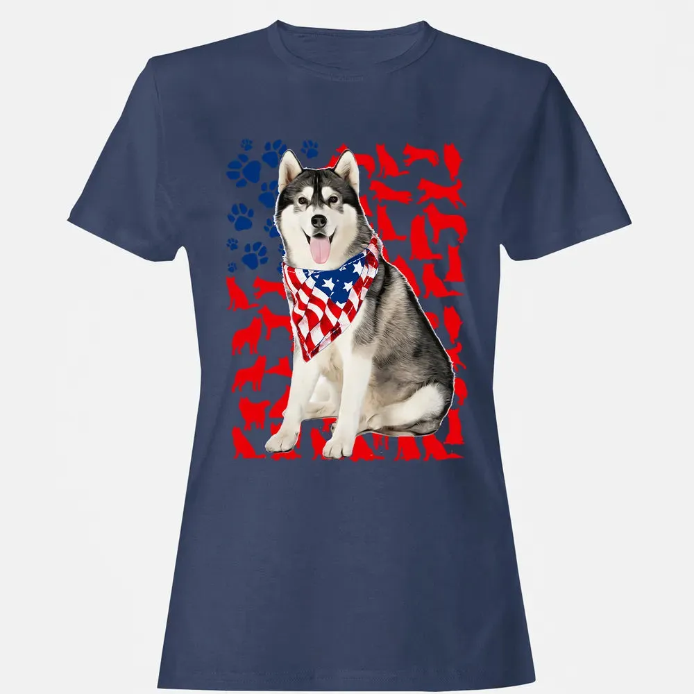 Husky 4th Of July Women's T-shirt - 10