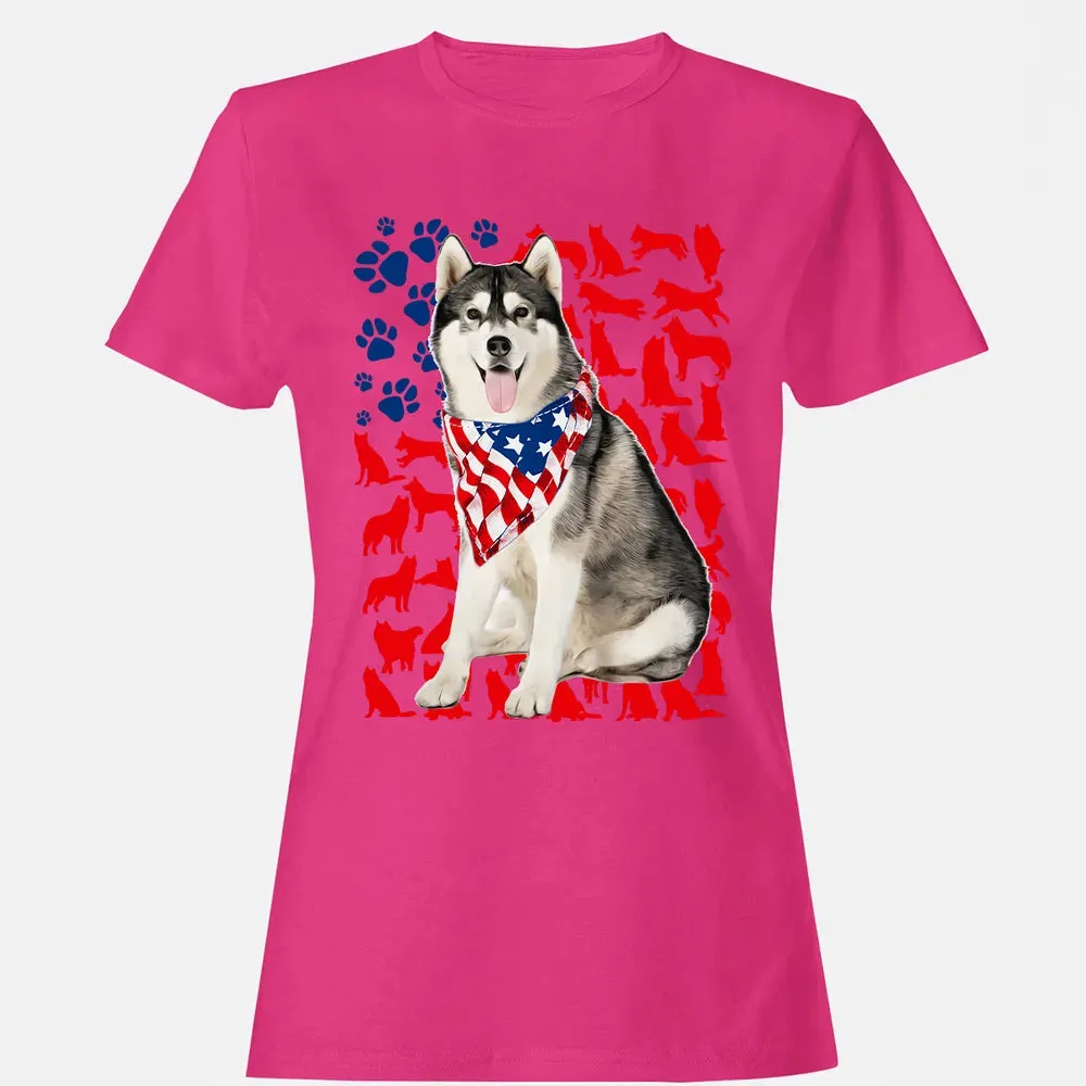 Husky 4th Of July Women's T-shirt - 6