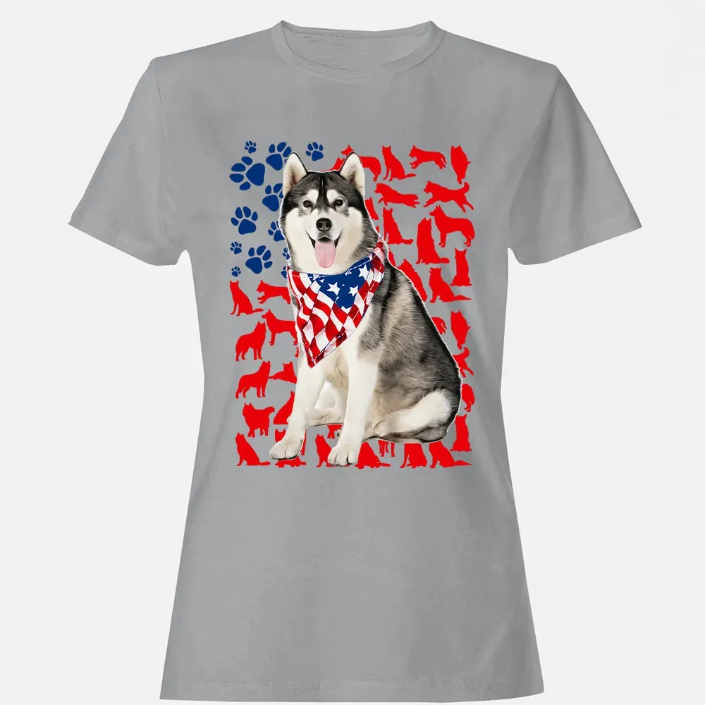 Husky 4th Of July Women's T-shirt - 15