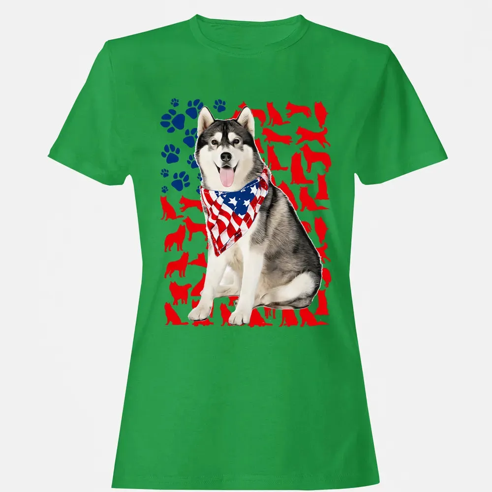 Husky 4th Of July Women's T-shirt - 7