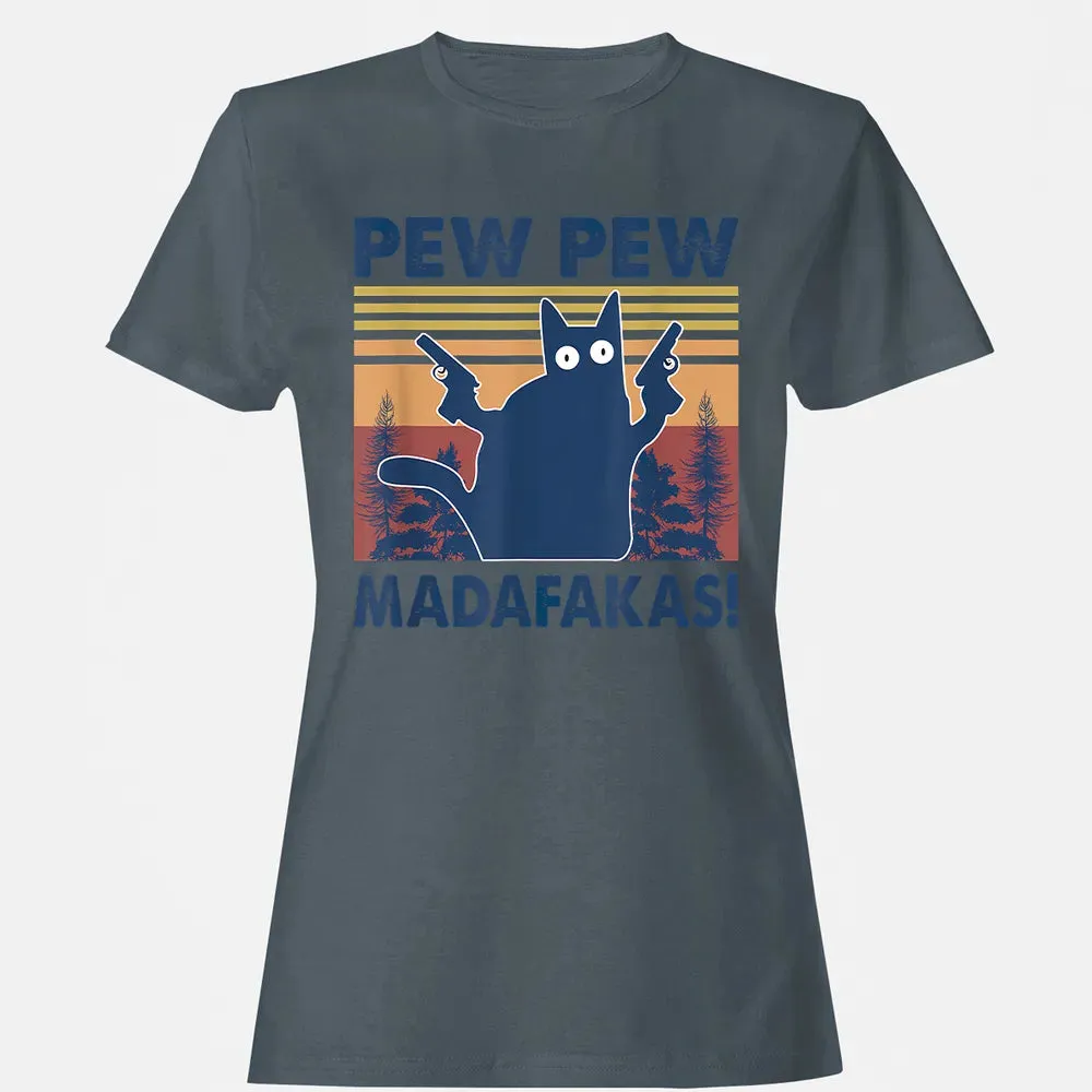 Cat Pew Pew Madafakas Women's T-shirt - 3