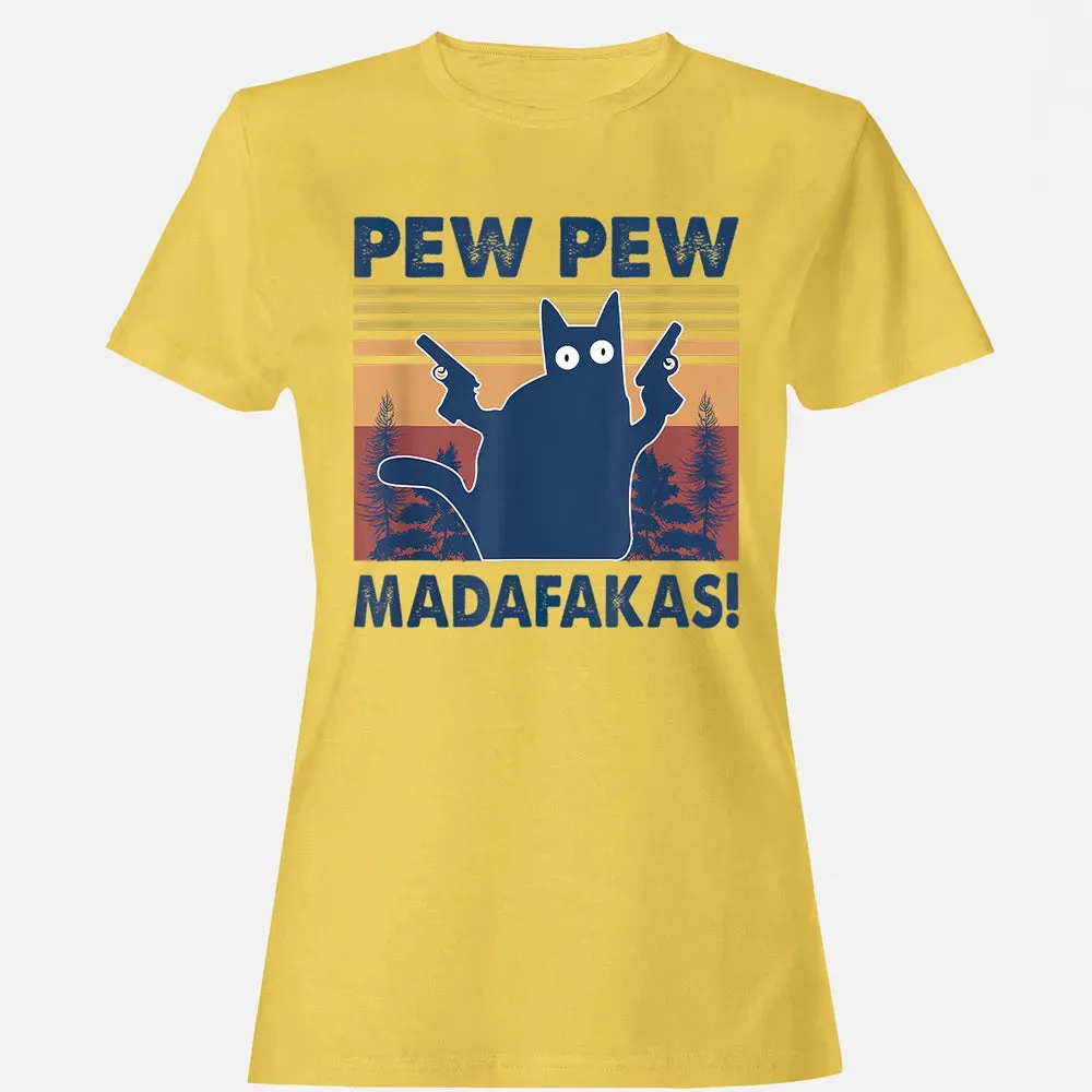 Cat Pew Pew Madafakas Women's T-shirt - 4