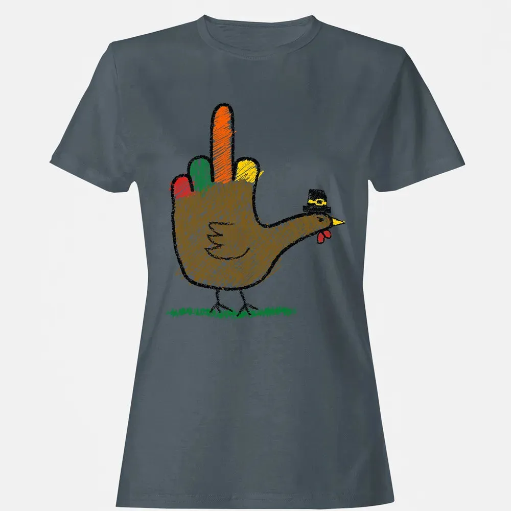 Mid Finger Thanksgiving Women's T-shirt - 3