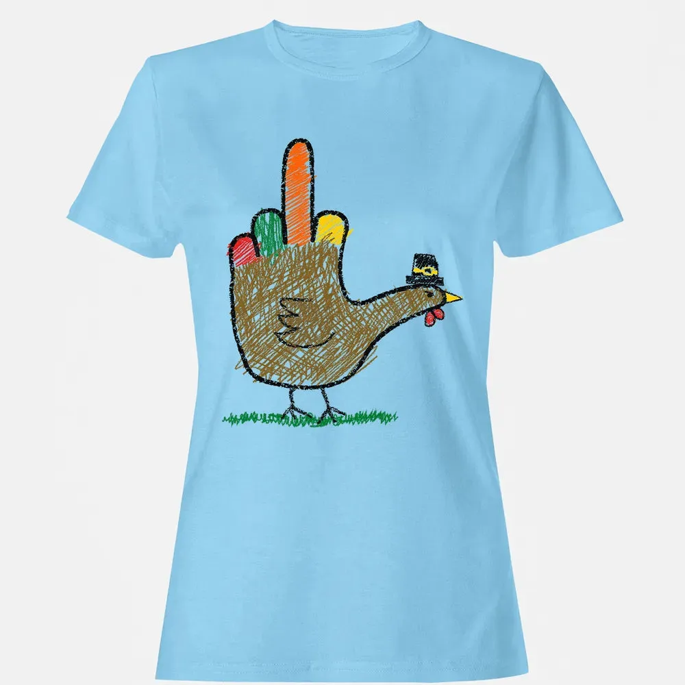 Mid Finger Thanksgiving Women's T-shirt - 8