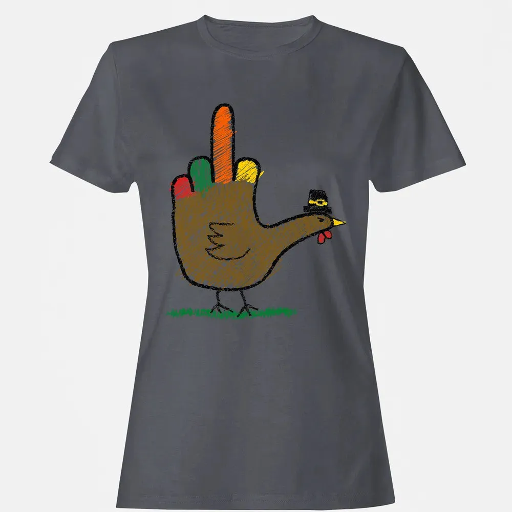 Mid Finger Thanksgiving Women's T-shirt - 5