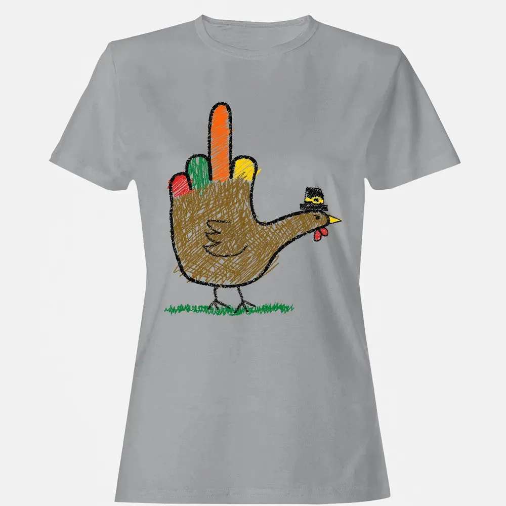 Mid Finger Thanksgiving Women's T-shirt - 15