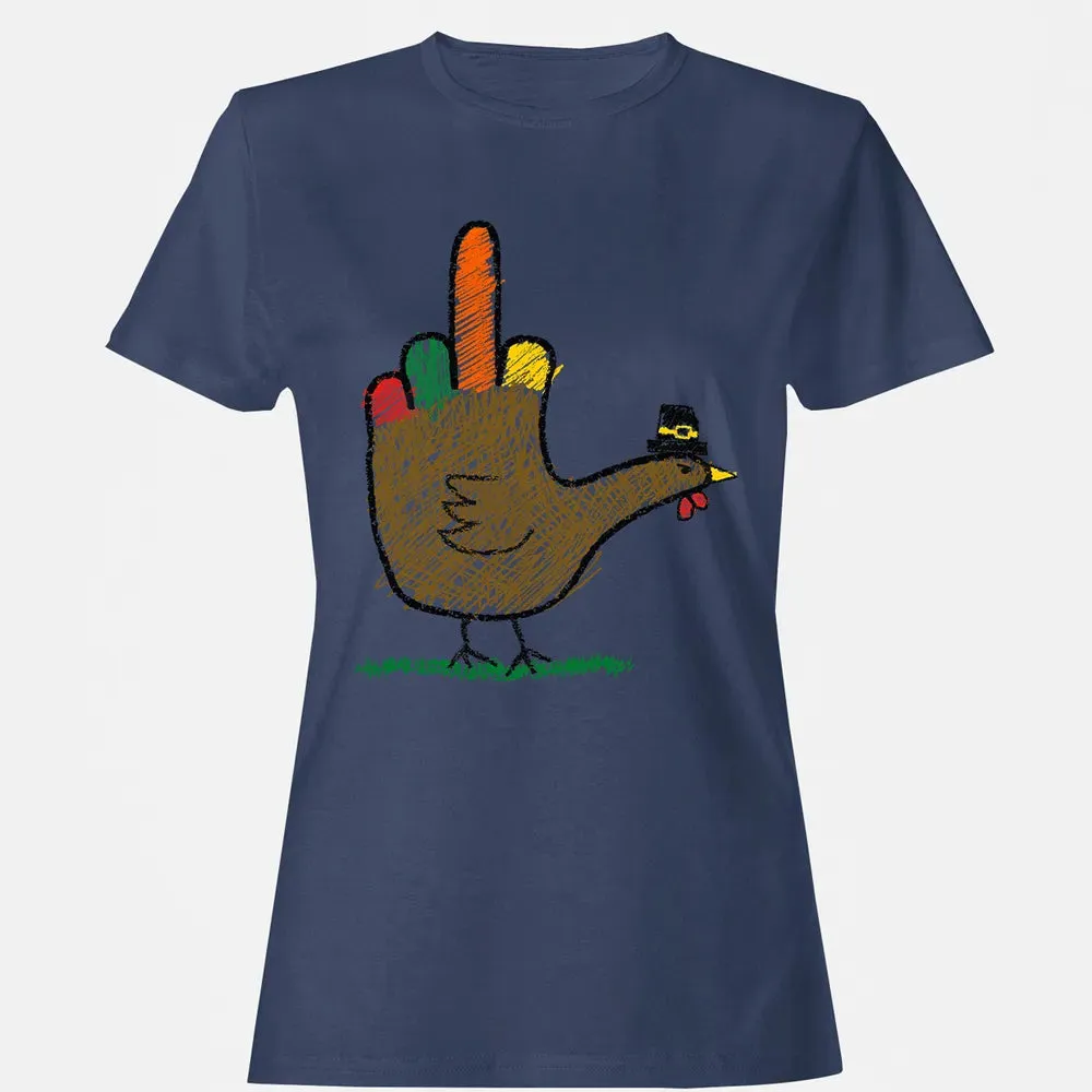 Mid Finger Thanksgiving Women's T-shirt - 10