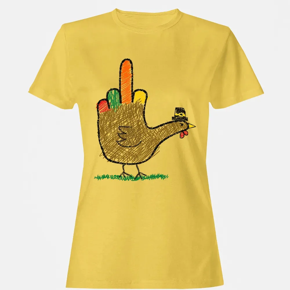 Mid Finger Thanksgiving Women's T-shirt - 4