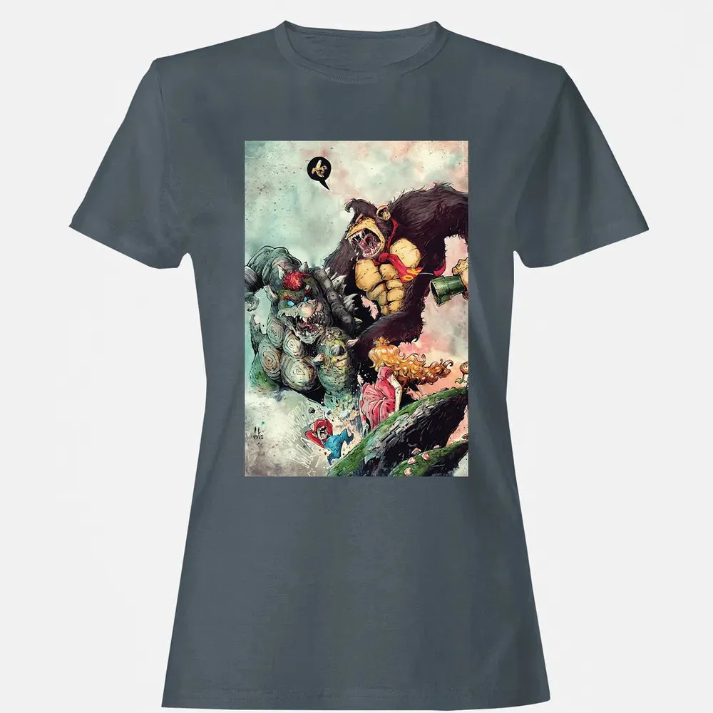 Bowser vs DK Kong Women's T-shirt - 3