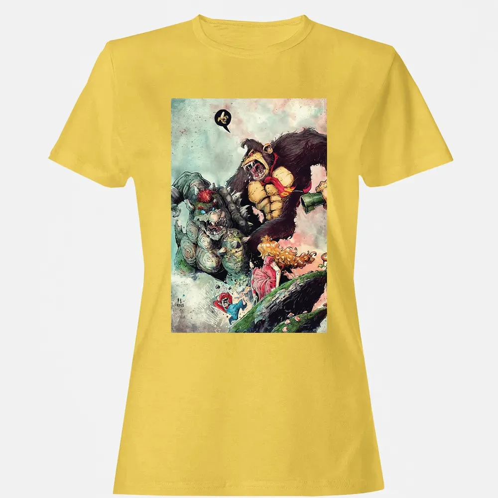 Bowser vs DK Kong Women's T-shirt - 4