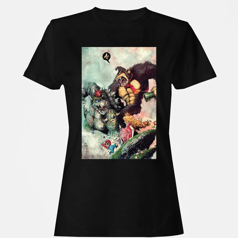 Bowser vs DK Kong Women's T-shirt - 16