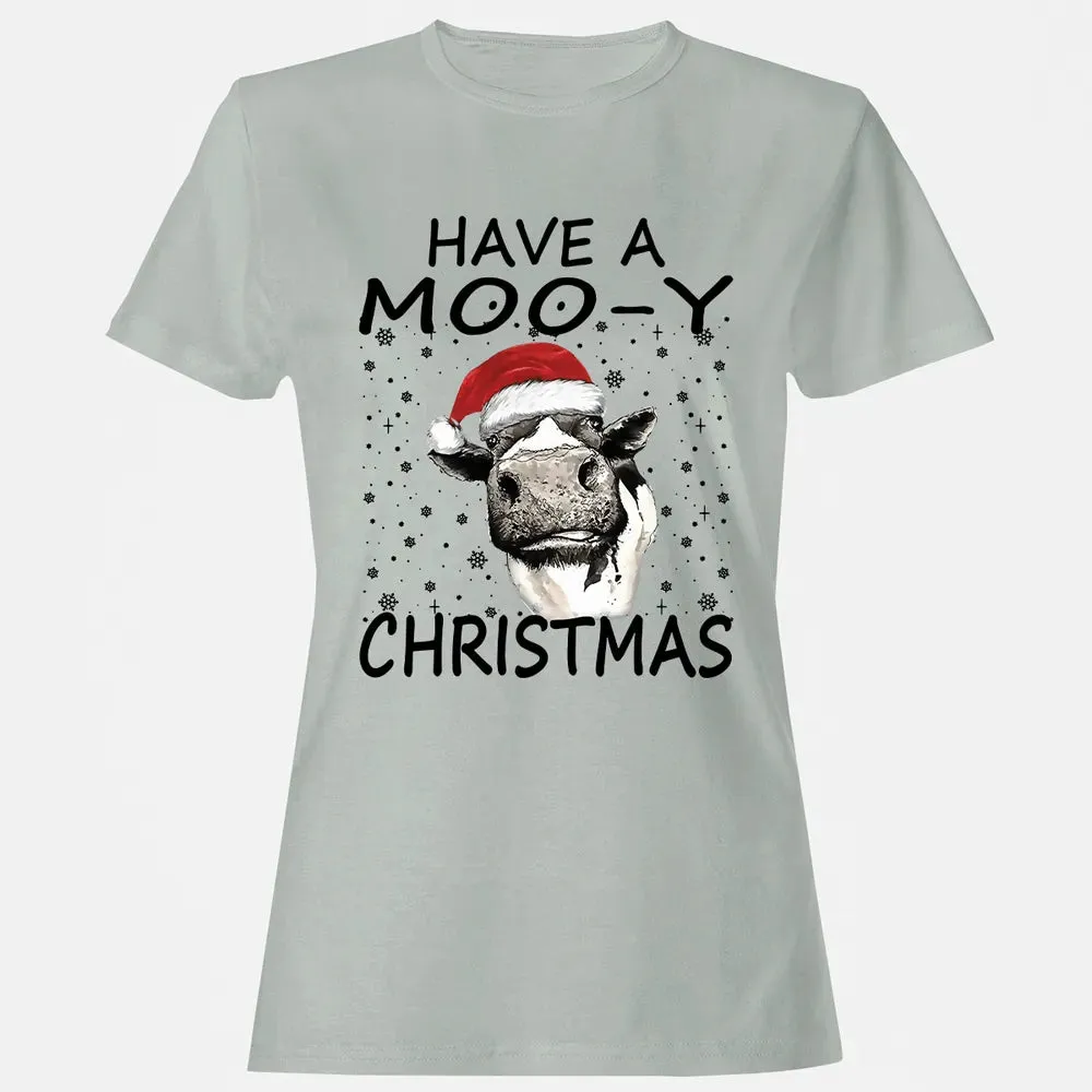Have a Moo-y Christmas Women's T-shirt - 2