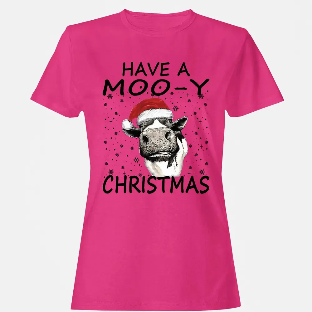 Have a Moo-y Christmas Women's T-shirt - 6