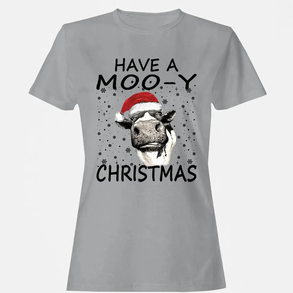 Have a Moo-y Christmas Women's T-shirt - 15