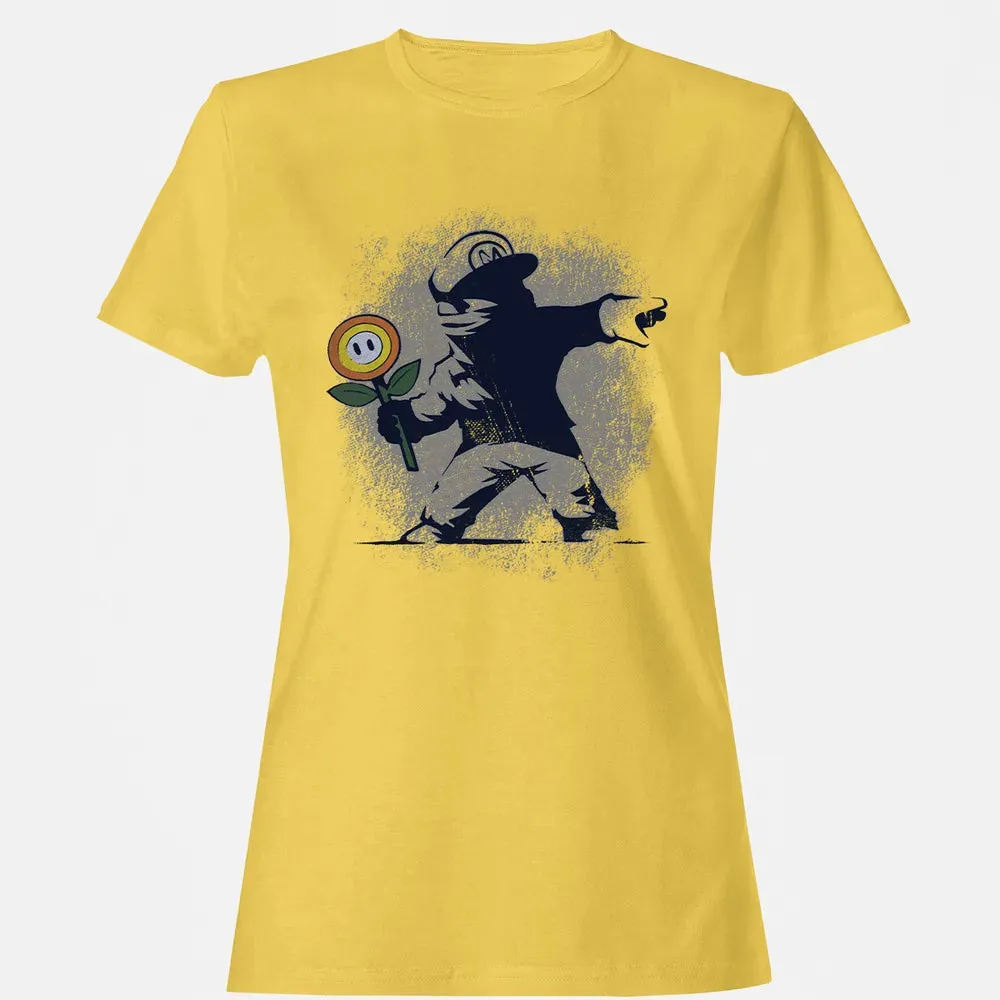Banksy Mario Women's T-shirt - 4