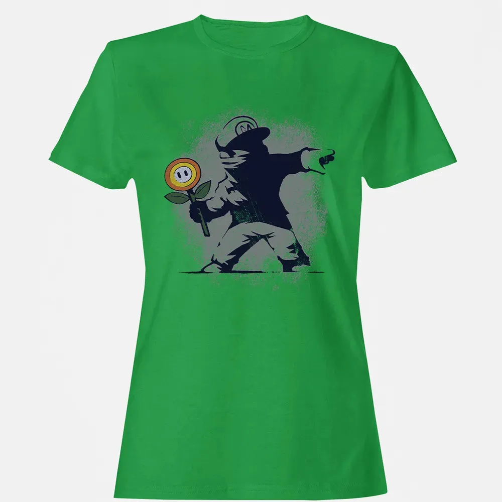 Banksy Mario Women's T-shirt - 7