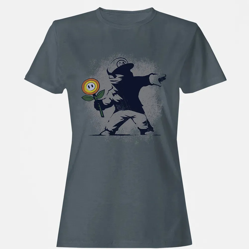 Banksy Mario Women's T-shirt - 3