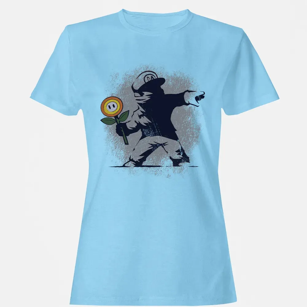 Banksy Mario Women's T-shirt - 8