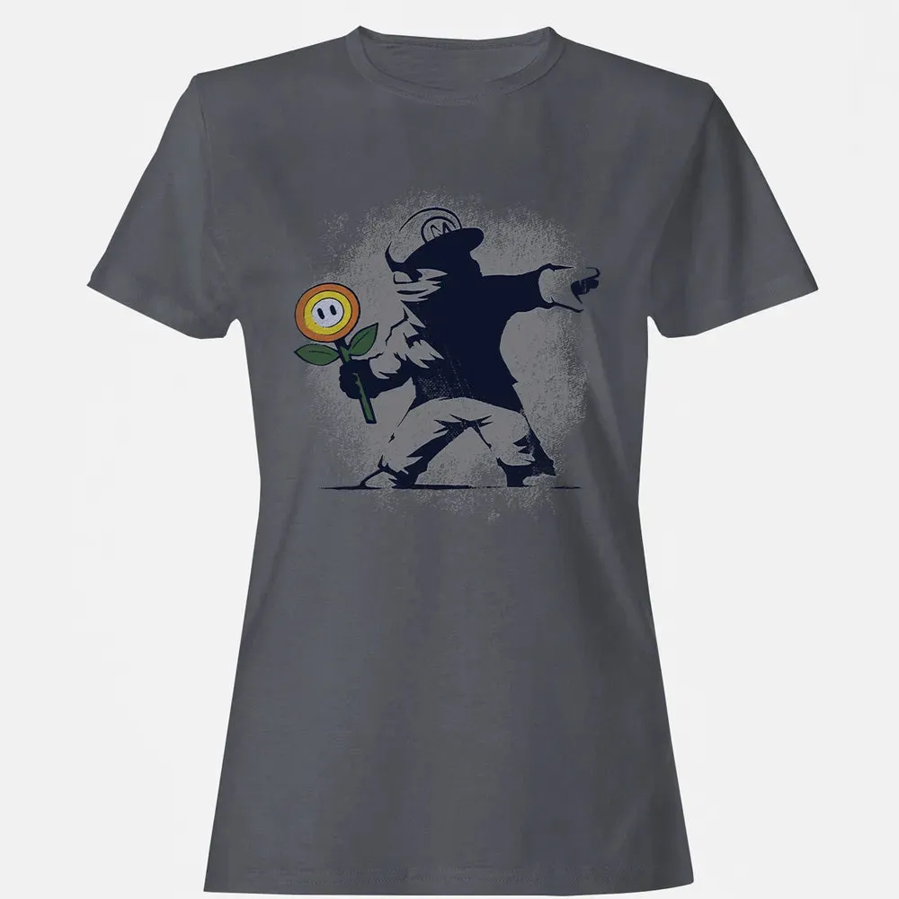 Banksy Mario Women's T-shirt - 5